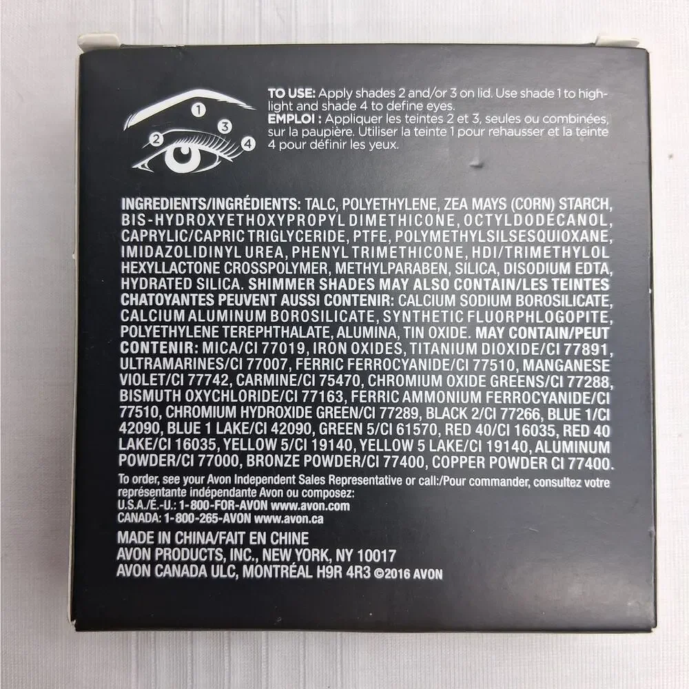 Avon True‎ Color Matte Eyeshadow Desert Sunset Quad NIB Purple Orange Brown